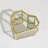 Boîte à bijoux cœur verre cuivre