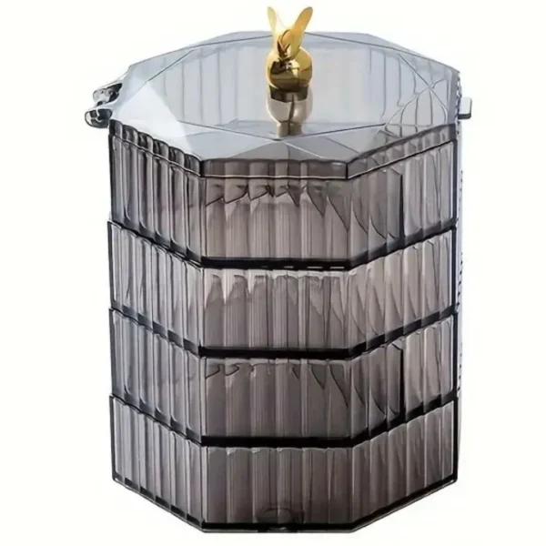 Boîte à bijoux rotative striée – Image 8
