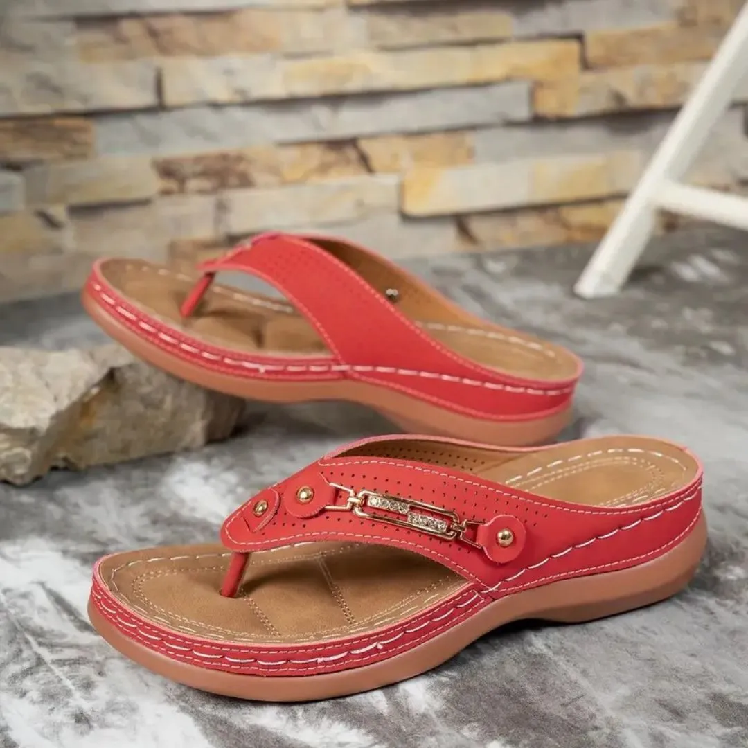 Tong cuir confort voûte plantaire – Image 19