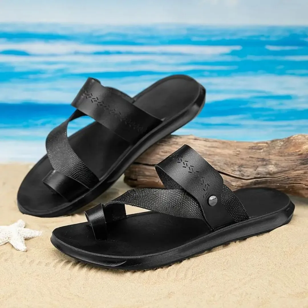 Tong cuir homme plage stylée – Image 5