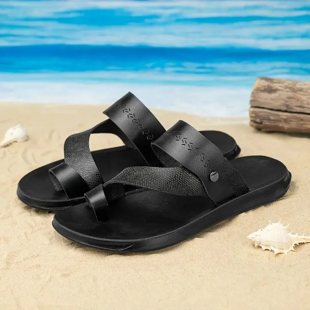 Tong cuir homme plage stylée – Image 16