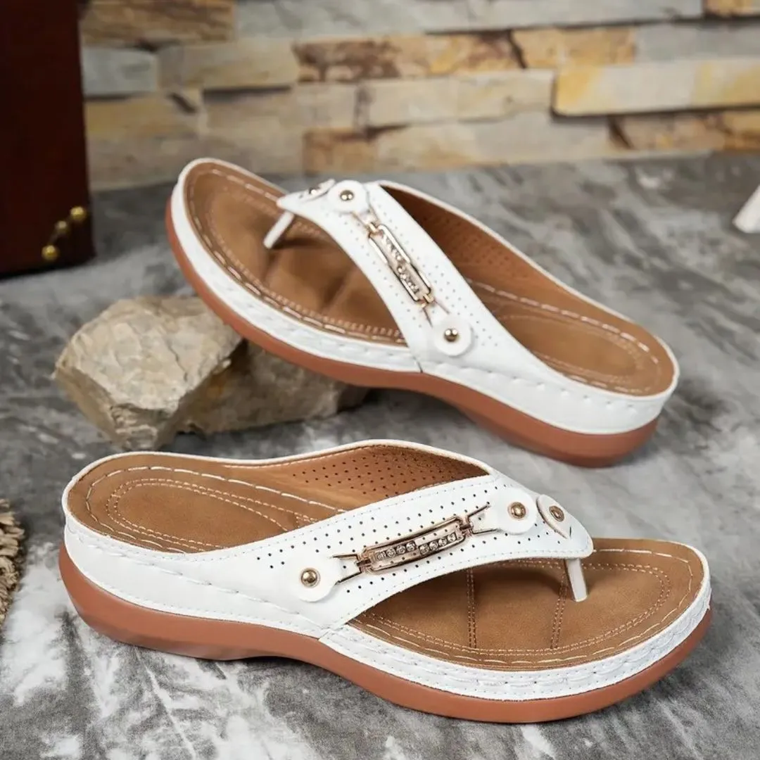 Tong cuir confort voûte plantaire – Image 11