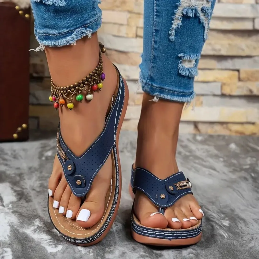 Tong cuir confort voûte plantaire – Image 7