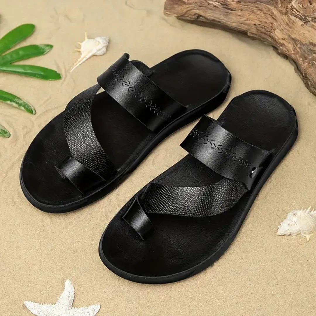 Tong cuir homme plage stylée – Image 6