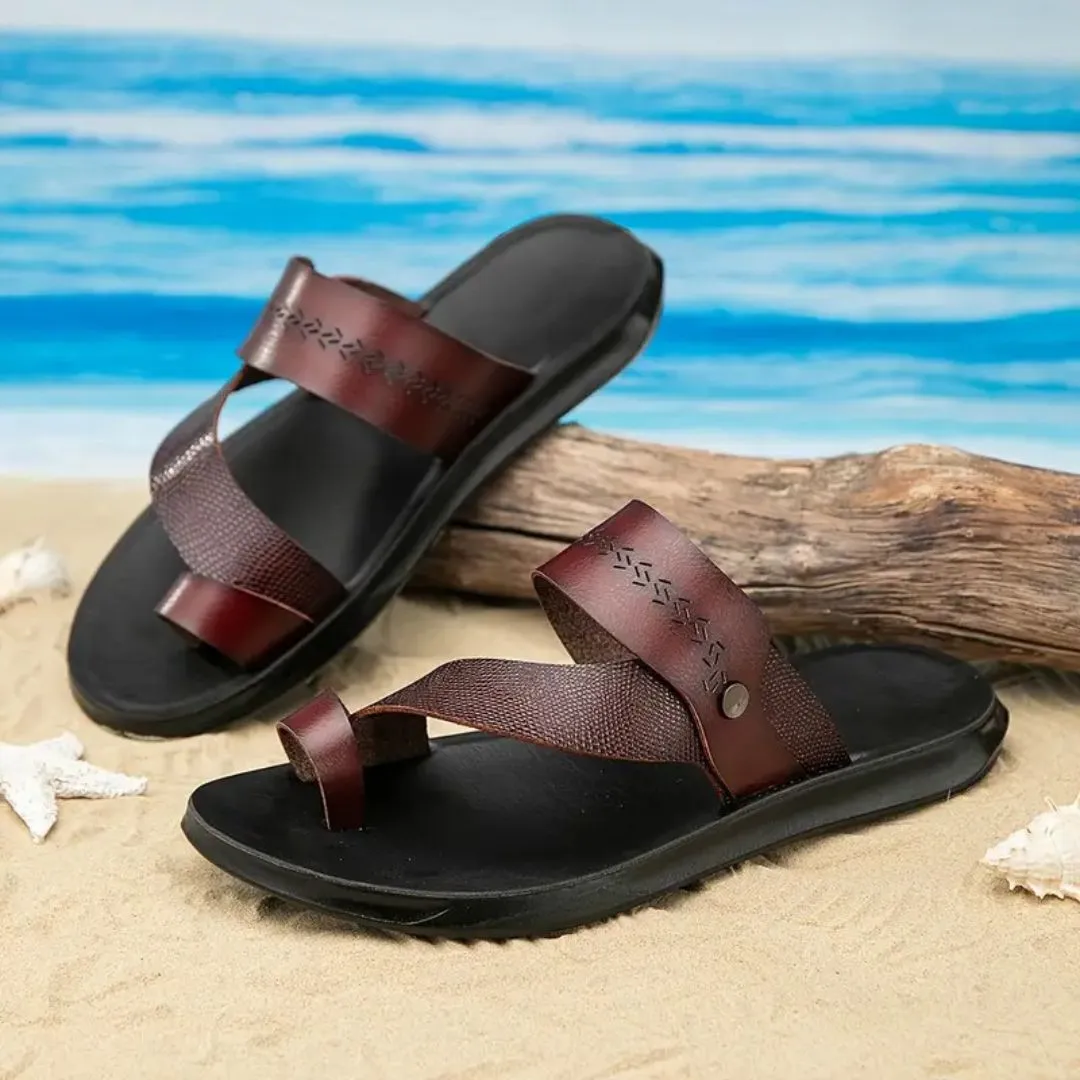 Tong cuir homme plage stylée – Image 13