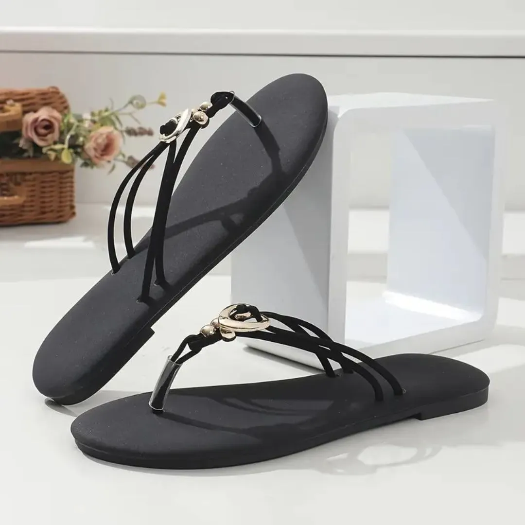 Tong cuir anneau cœur minimaliste – Image 13