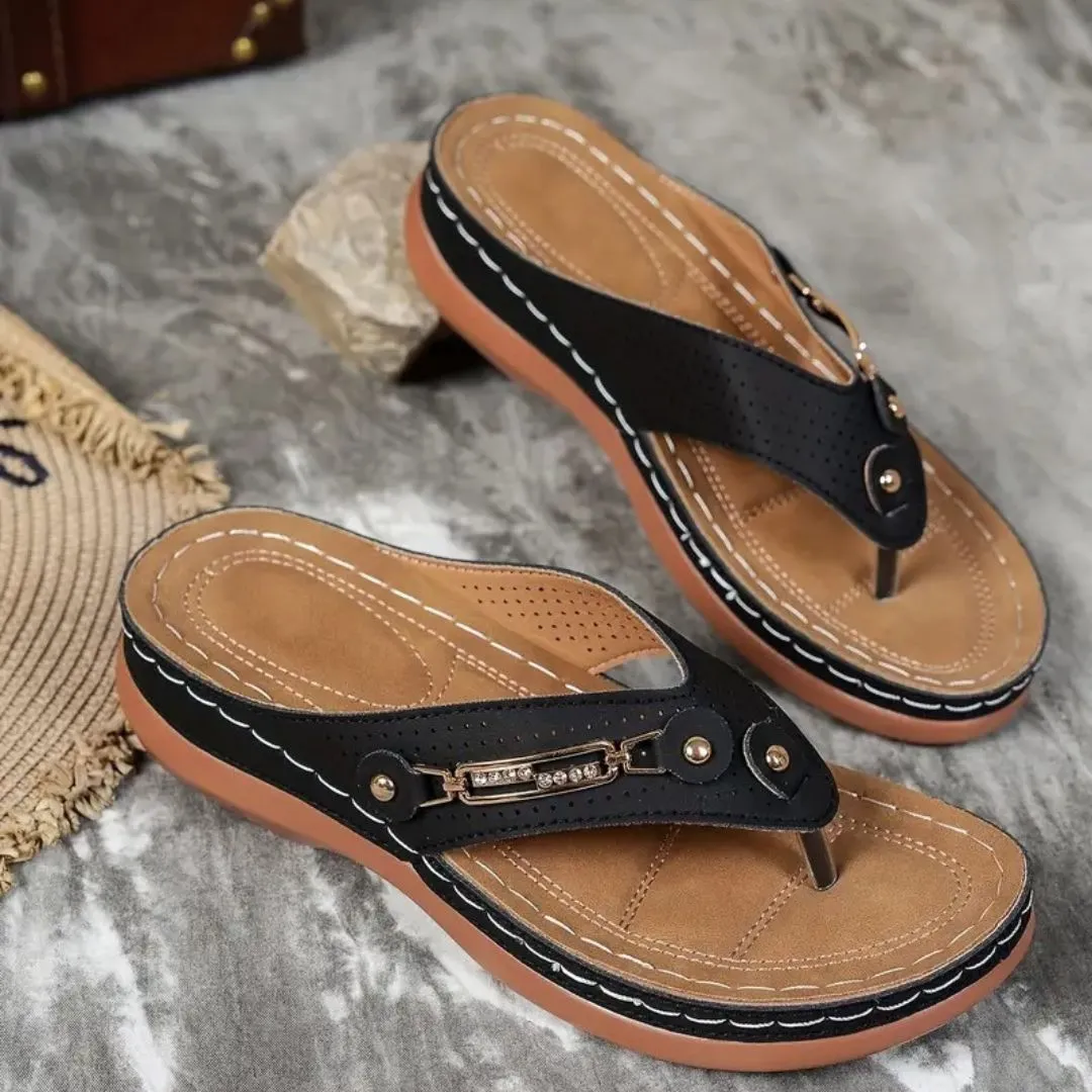 Tong cuir confort voûte plantaire – Image 22