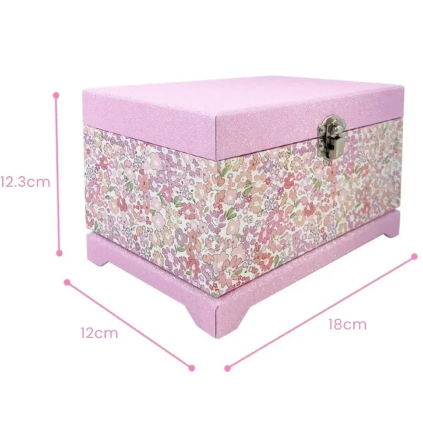 Boîte à bijoux enfant motif floral – Image 3