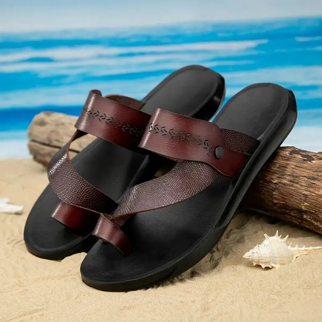 Tong cuir homme plage stylée – Image 8