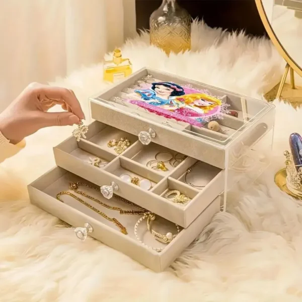 Boîte à bijoux princesse avec tiroirs – Image 9