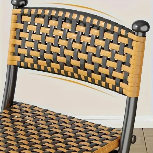 Chaise de jardin pliante en rotin – Image 6