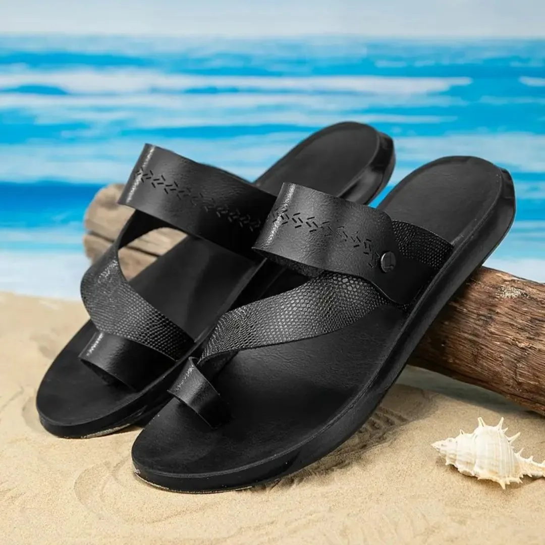 Tong cuir homme plage stylée – Image 7