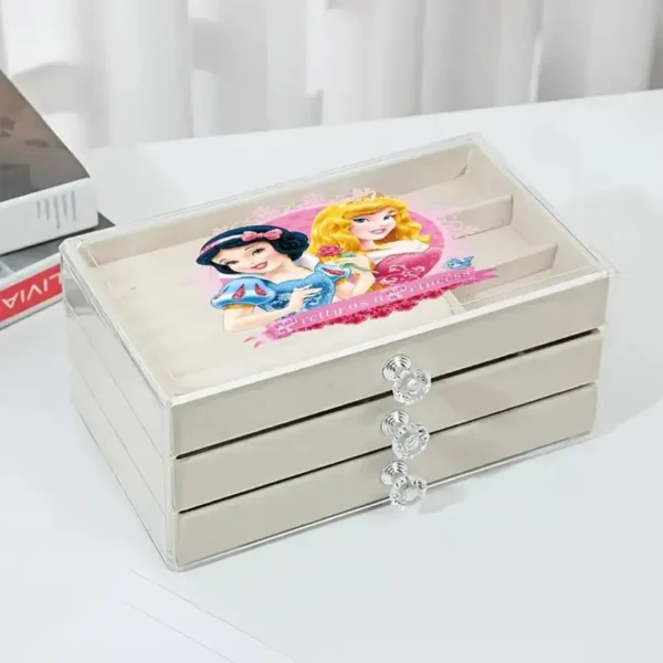 Boîte à bijoux princesse avec tiroirs – Image 3
