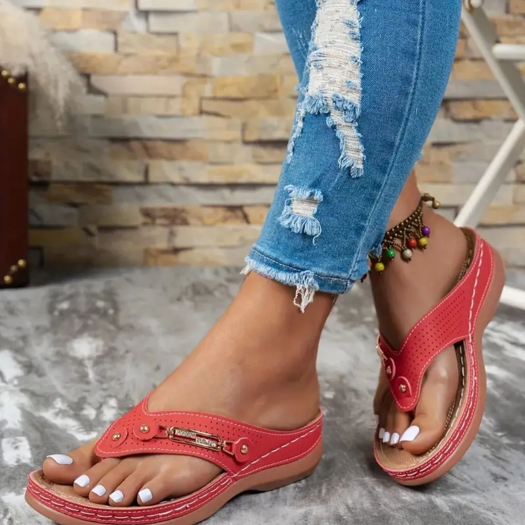 Tong cuir confort voûte plantaire – Image 16