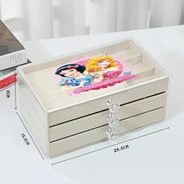 Boîte à bijoux princesse avec tiroirs – Image 2