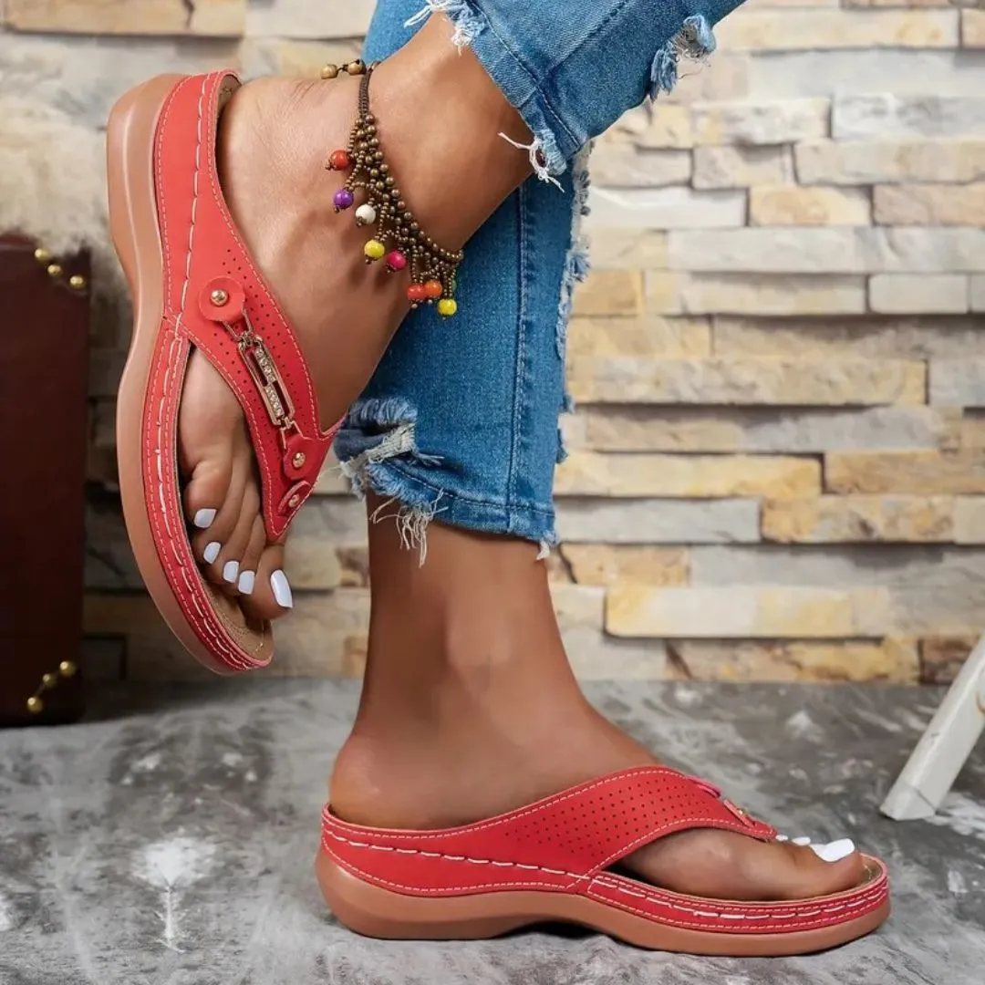 Tong cuir confort voûte plantaire – Image 18