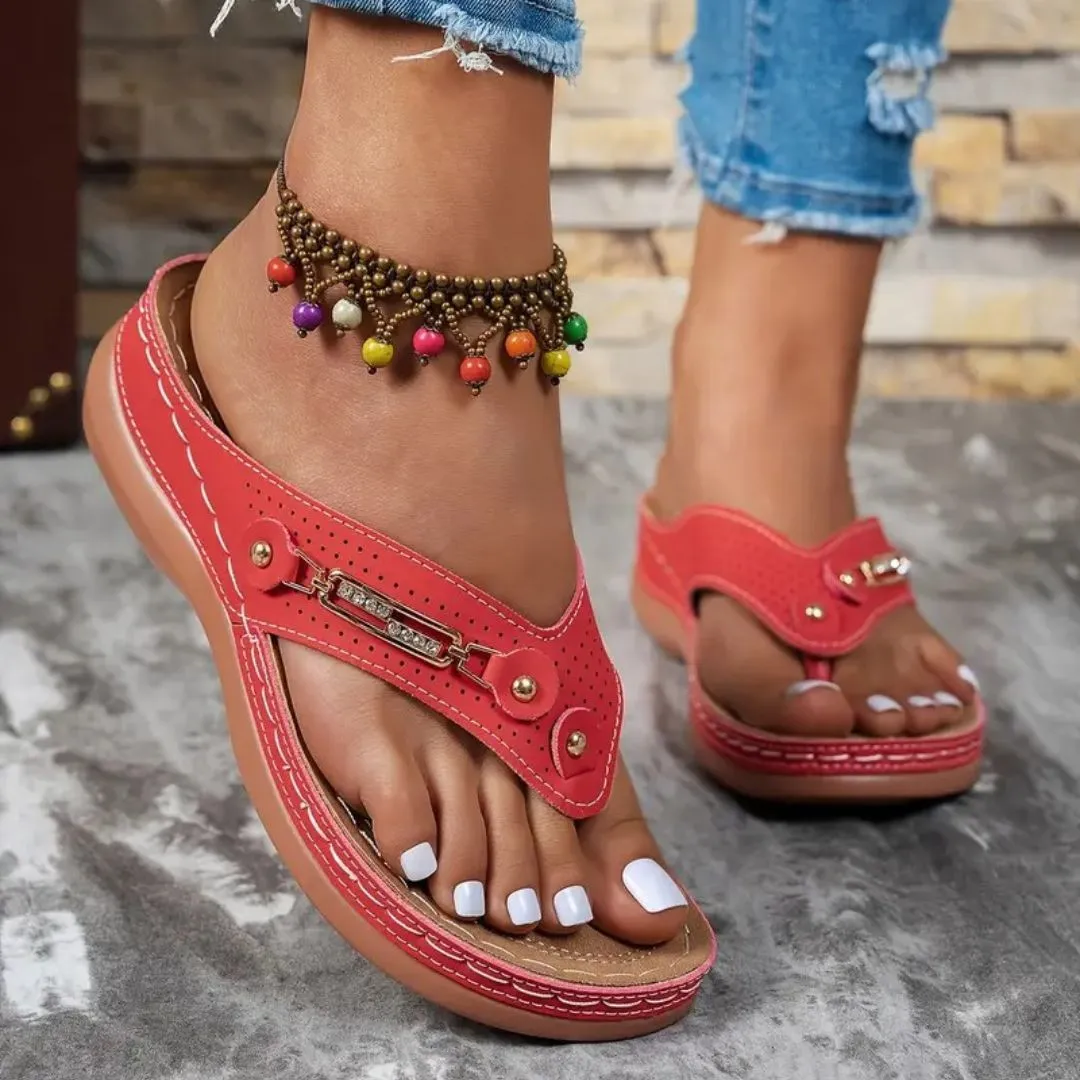 Tong cuir confort voûte plantaire – Image 17