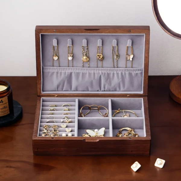 Boîte à bijoux bois magnétique – Image 2