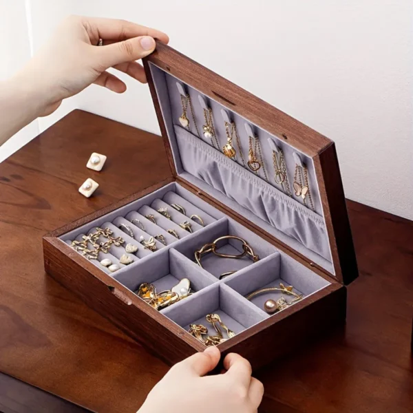 Boîte à bijoux bois magnétique – Image 6
