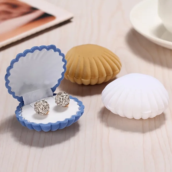 Boîte à bijoux coquillage velours – Image 5