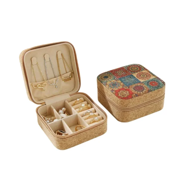 Boîte à bijoux liège vintage – Image 6