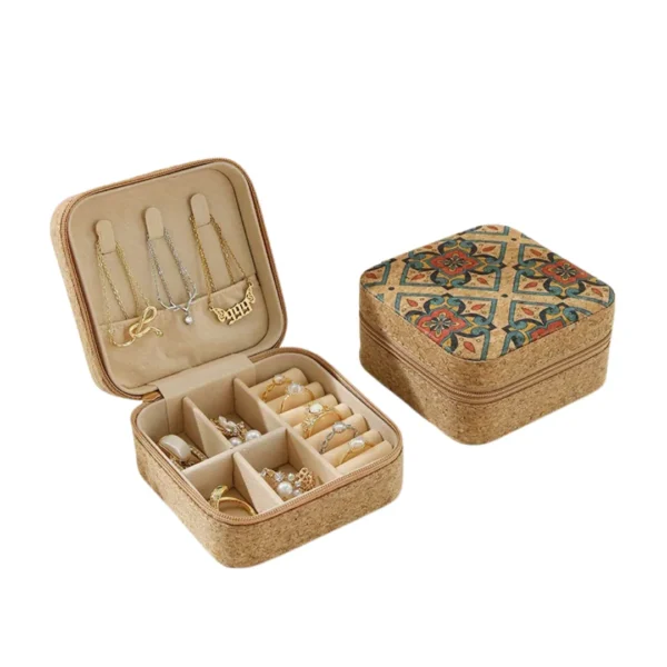 Boîte à bijoux liège vintage – Image 9