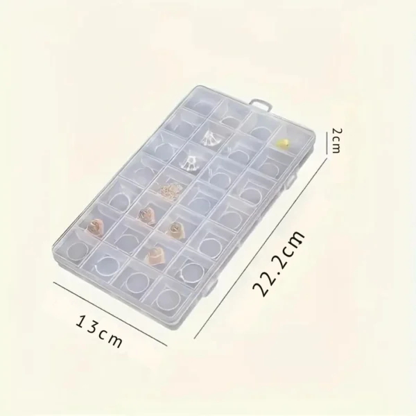 Boîte à bijoux plastique compartiments – Image 4