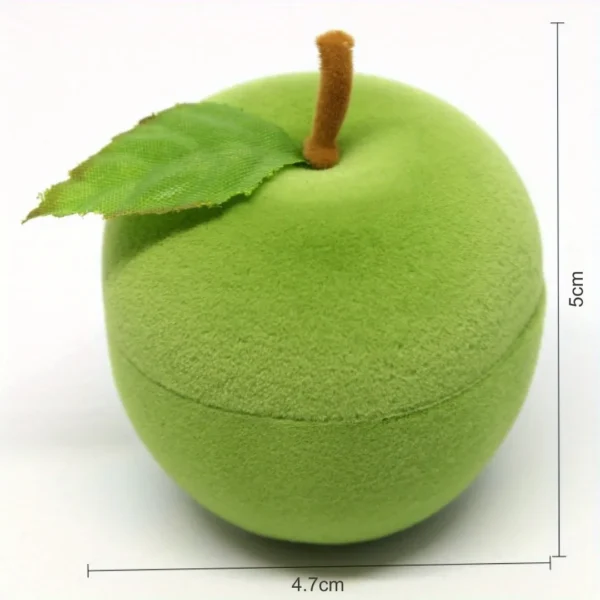 Boîte à bijoux pomme velours – Image 3