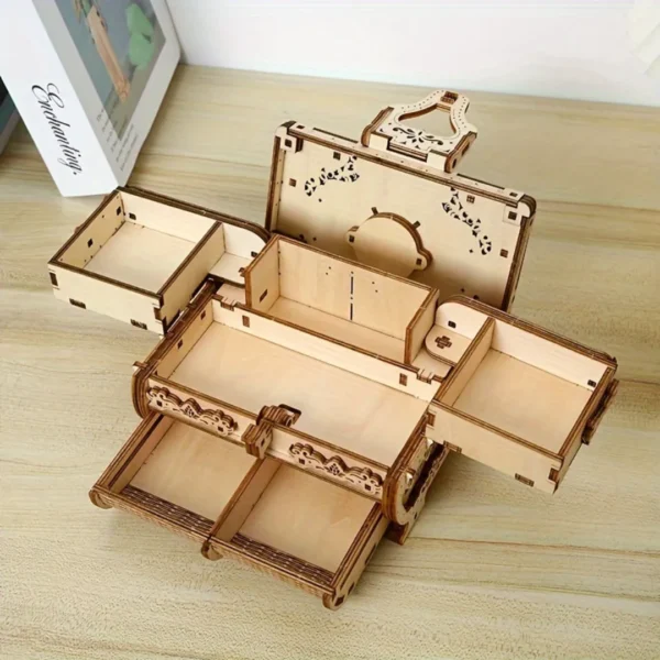 Boîte à bijoux puzzle bois 3D – Image 6