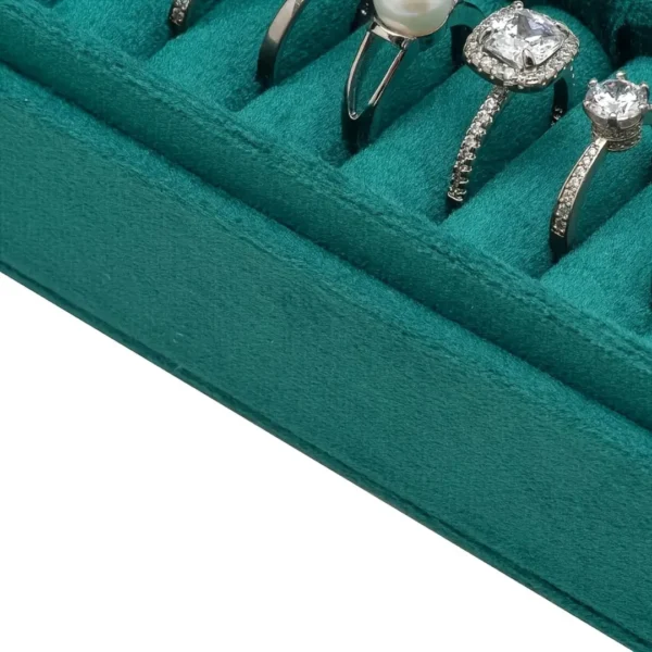 Boîte à bijoux velours bagues longues – Image 4