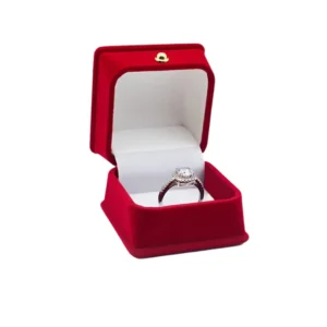 Boîte à bijoux velours carrée