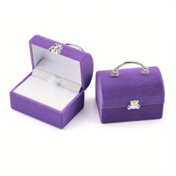 Boîte à bijoux velours ourson – Image 4