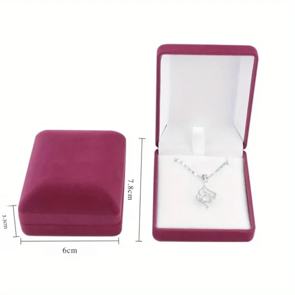 Boîte à bijoux velours pendentif – Image 2