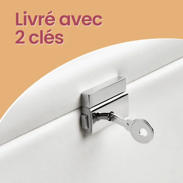 Boîte à bijoux verrou miroir tiroirs – Image 6
