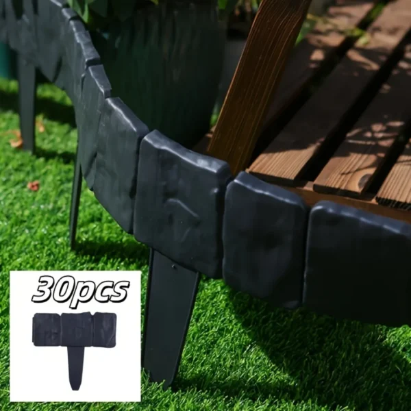 Bordure de jardin plastique effet pierre – Image 9