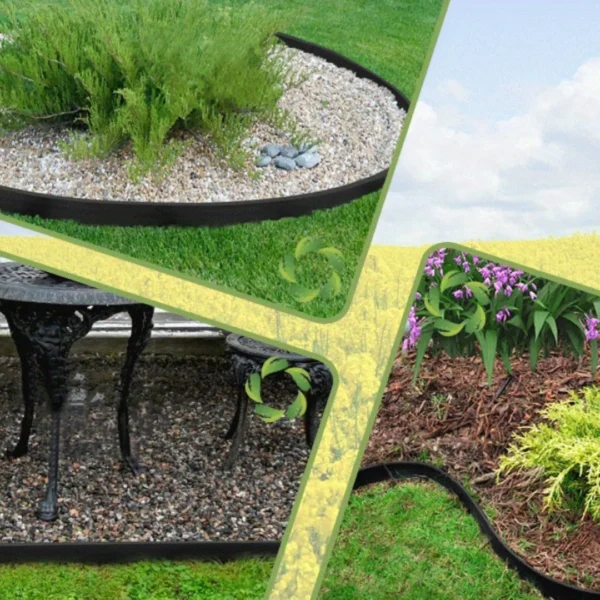 Bordure de jardin rigide avec piquets – Image 4