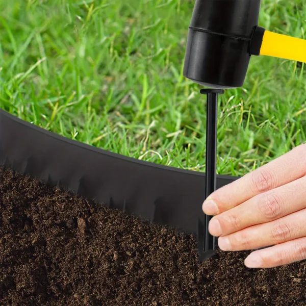 Bordure de jardin rigide avec piquets – Image 9