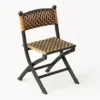 Chaise de jardin pliante en rotin