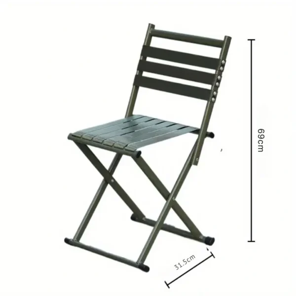 Chaise de jardin pliante métal robuste – Image 3