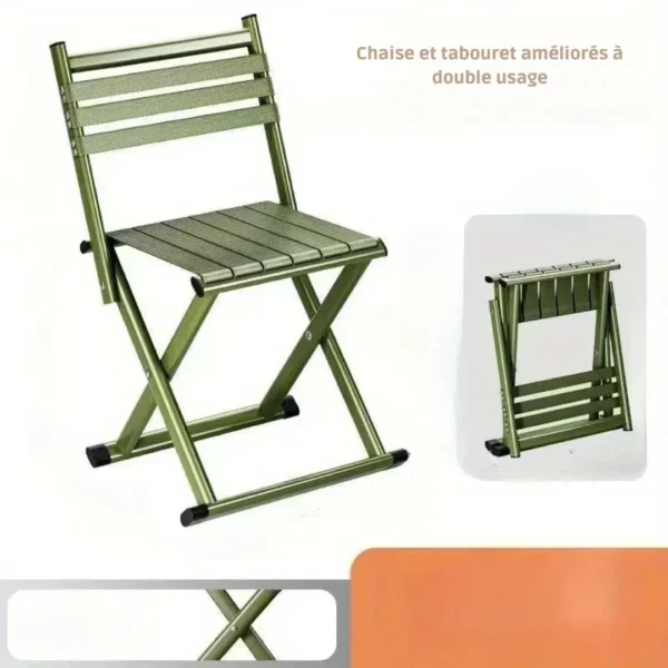 Chaise de jardin pliante métal robuste – Image 4