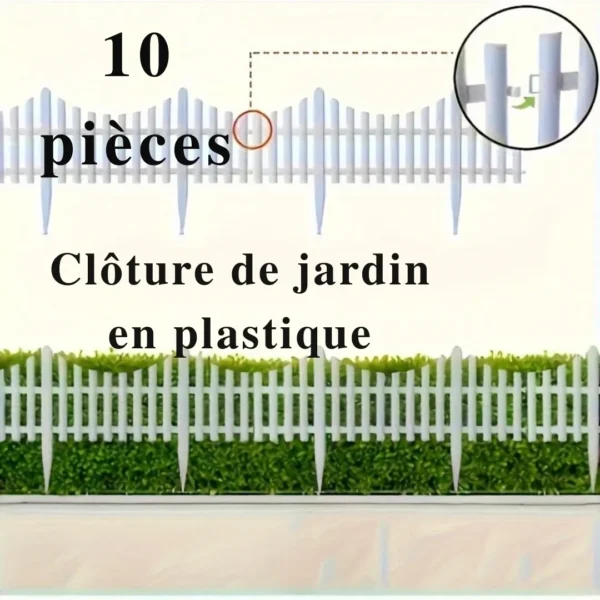 Clôture de jardin plastique pointes décoratives – Image 7