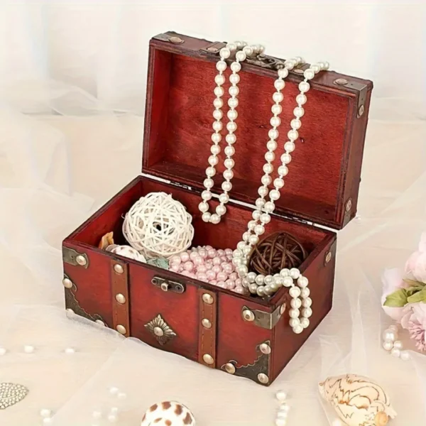 Coffre à bijoux rétro verrouillable – Image 6