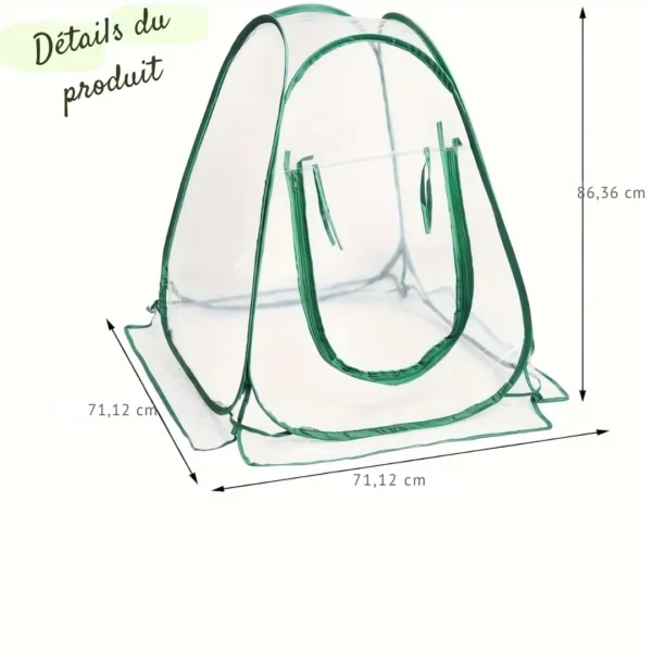 Mini serre pop-up jardin compact – Image 3