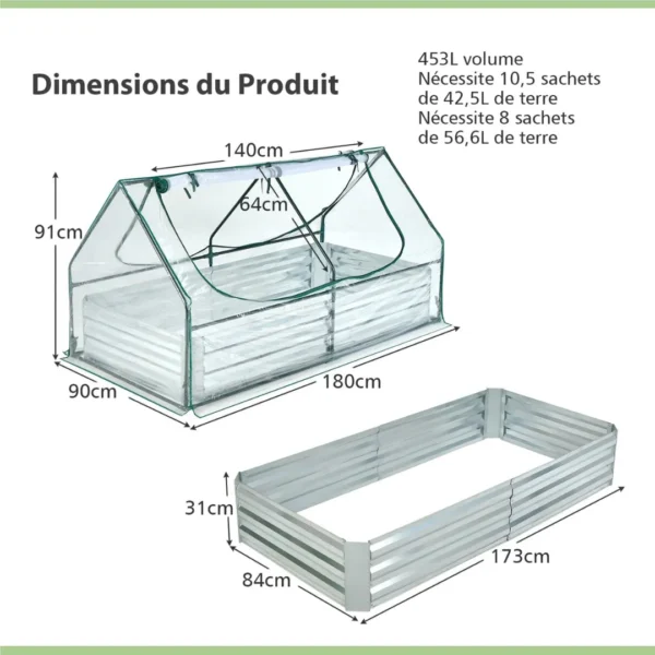 Serre avec bac surélevé extérieur – Image 3