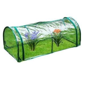 Serre tunnel cylindrique pour potager