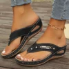 Tong cuir souple semelle confort