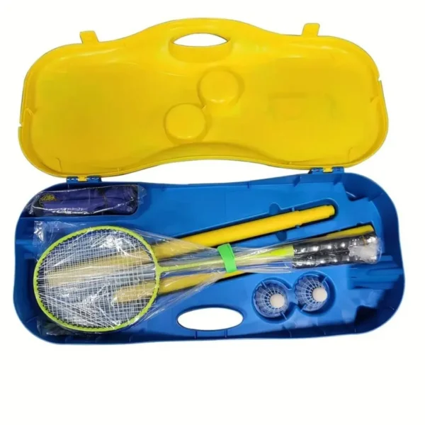 Set badminton jardin avec filet portable – Image 4