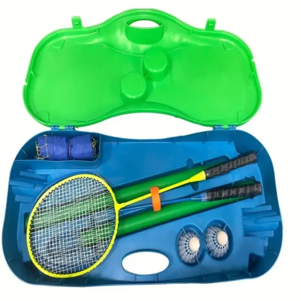 Set badminton jardin avec filet portable – Image 5
