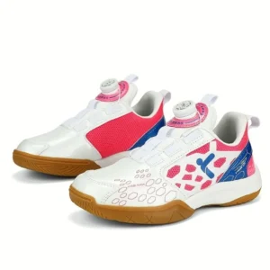 Chaussures badminton junior boucle rotative