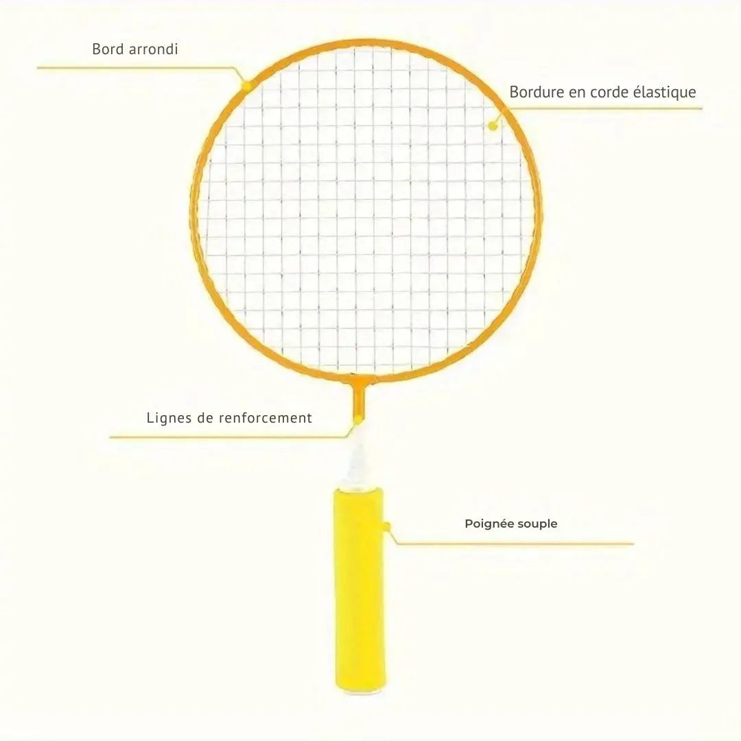 Raquettes badminton loisir avec volants – Image 2